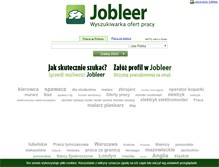 Tablet Screenshot of praca.jobleer.pl